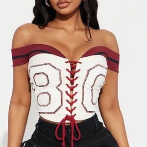 Stylish Lace-Up Top Football